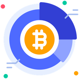 Bitcoin Pie Chart  Icon