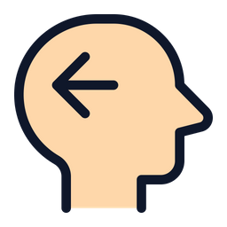 Head Side Arrow Left  Icon