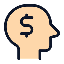 Head Side Dollar  Icon