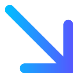 Diagonal Line Arrow  Icon