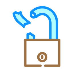 Broken Padlock  Icon