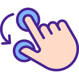 Double finger rotation  Icon