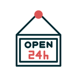 Open Shop Hours  Icon