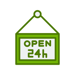 Open Shop Hours  Icon