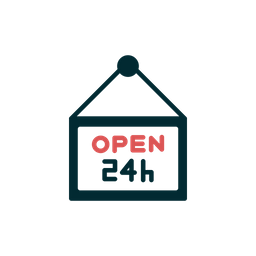 Open Shop Hours  Icon