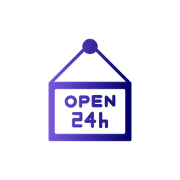 Open Shop Hours  Icon