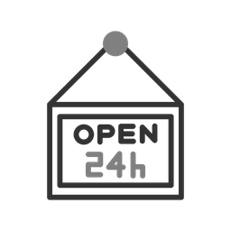 Open Shop Hours  Icon