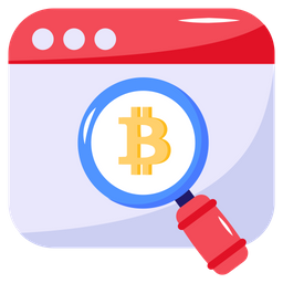 Bitcoin Search  Icon