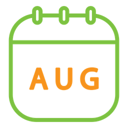 August Calendar  Icon