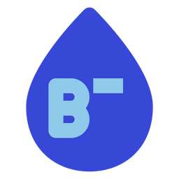 B Negative Blood  Icon