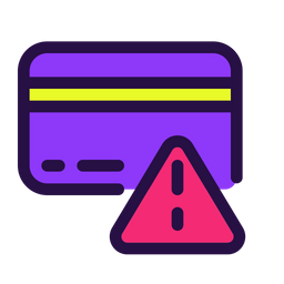 Credit Card Error  Icon