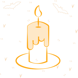 Halloween Candle  Icon