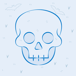 Calavera de halloween  Icono