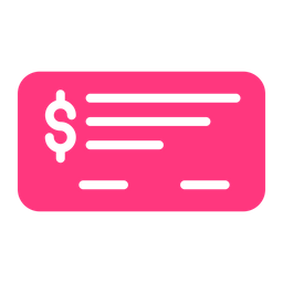 Bank Cheque  Icon