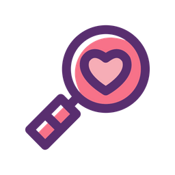 Heart Search  Icon