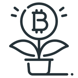 Bitcoin Grow  Icon