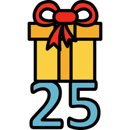 25 Gift  Icon