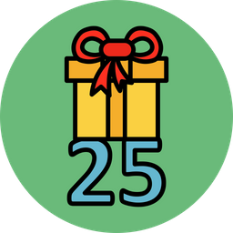 25 Gift  Icon