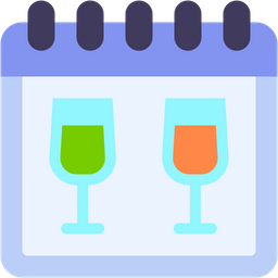 Bar Calendar  Icon