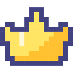 Pixel 8 Bit Crown Icon