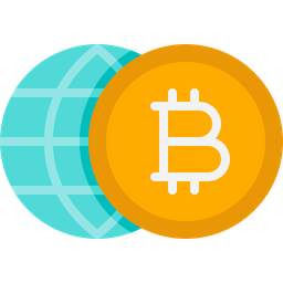 Bitcoin Globe  Icon