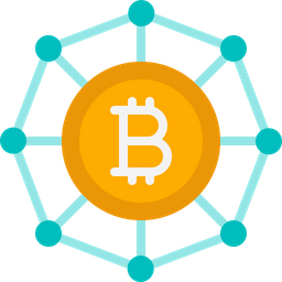 Red bitcoin  Icono