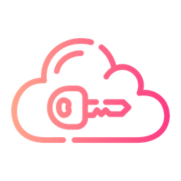 Cloud Server Key  Icon