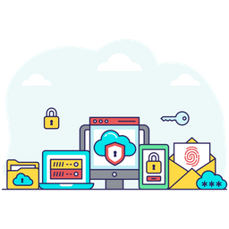 Cloud Security  Icon