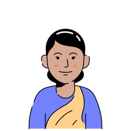 Indian Woman Avatar  Icon