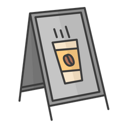 Cafe Signage  Icon