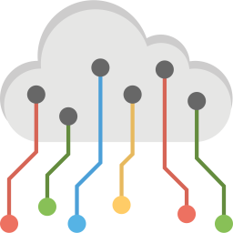 Tecnología en la nube  Icono