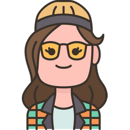 Hipster Girl  Icon