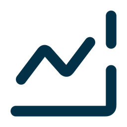 Gráfico de crescimento  Ícone