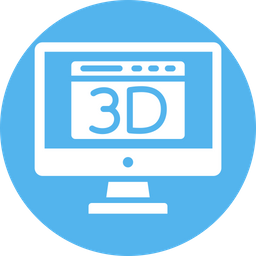 3d monitor  Icon