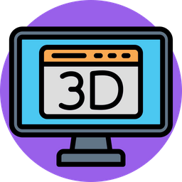 3d monitor  Icon