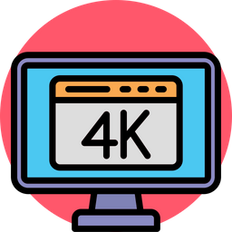 4k Display  Icon