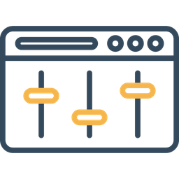 Ecualizador de audio  Icono