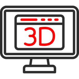 3d monitor  Icon