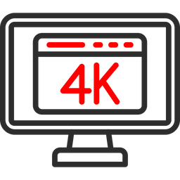 4k Display  Icon