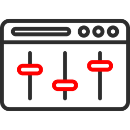 Equalizador de áudio  Ícone