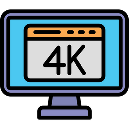 4k Display  Icon