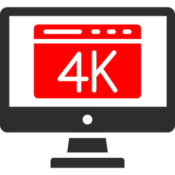 4k Display  Icon