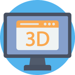 3d monitor  Icon