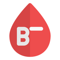 B negative blood  Icon