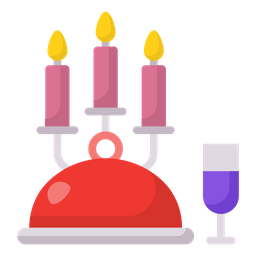 Candle Light Dinner  Icon