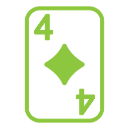 Four Of Diamonds  Icon