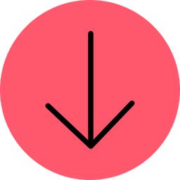 Bottom Arrow  Icon