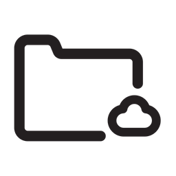 Cloud folder  Icon