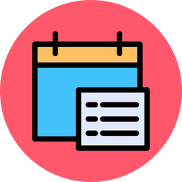 Calendar List  Icon