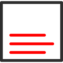 Bottom Align  Icon